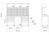 Verkstadsinredning 3 Moduler 1950 mm – Komplett Verkstadssystem med LED