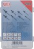 Nitsortiment svart aluminium 200 delar 3,2–4,8 mm