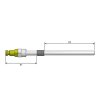 Kompressionstestadapter M10x1,25 57 mm
