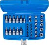 Bitshyls- och hylssats, 3/8, Torx, 34 delar