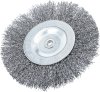 Borstrondell Ø100 mm – Vågig ståltråd 6 mm skaft
