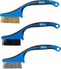 Borstsats 165 mm – Nylon, Mässing & Rostfritt, 3 delar