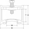 Bromslänkage-avdragare för Haldex broms 160 mm
