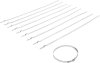 Damask-klämmband 7 mm 50–120 mm – rostfritt 10-pack