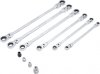 Dubbel-Spärnyckelsats ledbar 8–19 mm, 10 delar