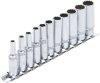 Hylssats,långa, tolvkant, 4-13 mm, 11 delar
