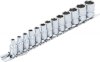 Hylssats, sexkant, 4-14 mm, 13 delar