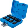 Kraft-Bitshylssats, Torx T20-T70, korta, 12,5mm, 9 delar