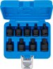 Kraft-Bitshylssats, Torx T20-T70, korta, 12,5mm, 9 delar