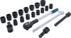 Kraft-Hylsnyckelsats 19–50 mm, 21 delar