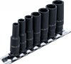 Krafthylssats,långa, 6-PT, 6-13 mm, 7 delar
