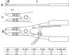 Låsringstång-sats för lastbilar, med bytbara spetsar, 400 mm