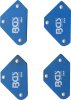 Mini-Magnethållare Sats 45°/90°/135° – 4 delar
