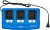 Multiladdare 18 V – 3 x 2,5 A för BGS 18V Batterisystem