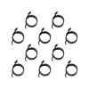 Platsbesparande fjäderbandsklämmor 12 mm – fjäderstål, 10-pack