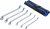 Ringnyckelsats E-profil, bockad, 6 delar