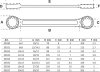 Ringnyckelsats extra platt, 6-22 mm, 8 delar