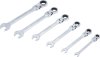 Ledbar ringspärrnyckelsats 8–19 mm, 6 delar