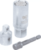 Multihylsa med adapter, 9-21 mm, 3/8, 3 delar