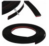 Dekorlist Svart 6 mm Självhäftande 5 m Flexibel PVC