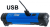 COB-LED Arbetslampa 4W Fällbar USB-C 400lm