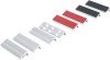 Skyddsbacksats aluminium 100 mm, 8 delar