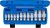 Specialhylssats, slitsad, 8-19 mm, 3/8, 12 delar