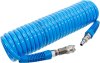 Tryckluft-Spiralslang 6 m Ø8 mm PU med snabbkoppling