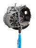 Hydraulisk Växellådslyft 600 kg, 114–198 cm – Robust stålkonstruktion med fotpump