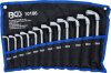 Vinklad Hylsnyckelsats, 8-19 mm, 12 delar