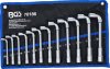 Vinklad Hylsnyckelsats, 8-19 mm, 12 delar