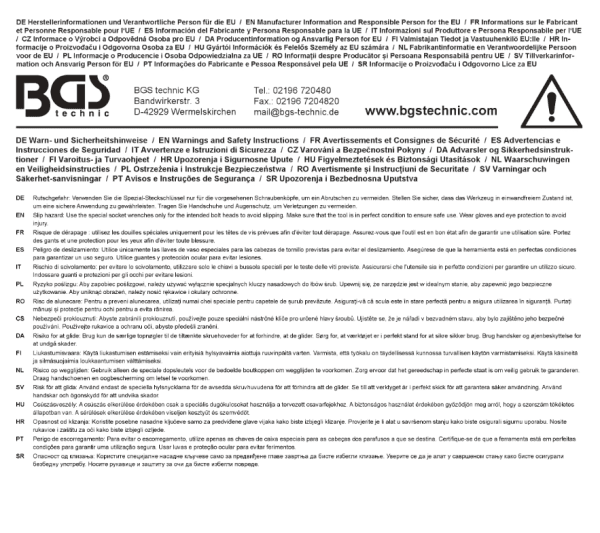 Bitshylssats E-Profil E10–E20 Extra Lång 1/2", 6 delar