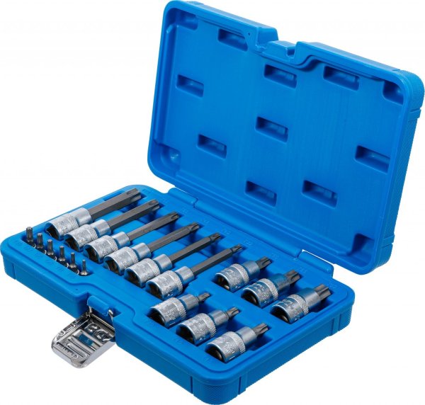 Bitshylssats, Torx T10-T60, 1/4 & 1/2, 18 delar
