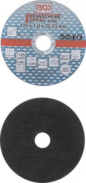 Kapskivor Rostfritt Stål 125 mm – 5-pack 1 mm