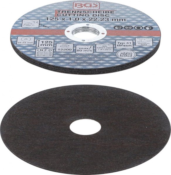 Kapskivor Rostfritt Stål 125 mm – 5-pack 1 mm