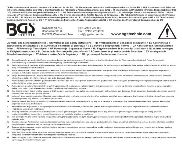 Multiladdare 18 V – 3 x 2,5 A för BGS 18V Batterisystem