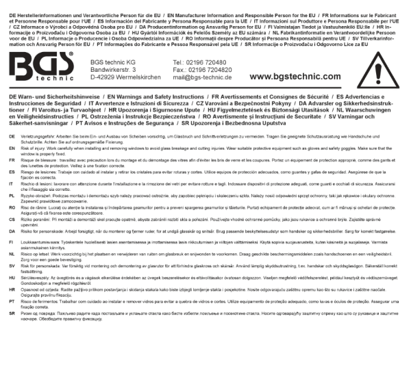 Reservblad demontageverktyg BGS7999-29011 – bilruta
