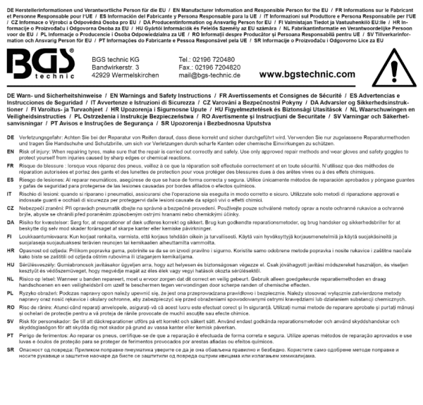 Däckreparationspluggar 204 mm – 25 st extra långa