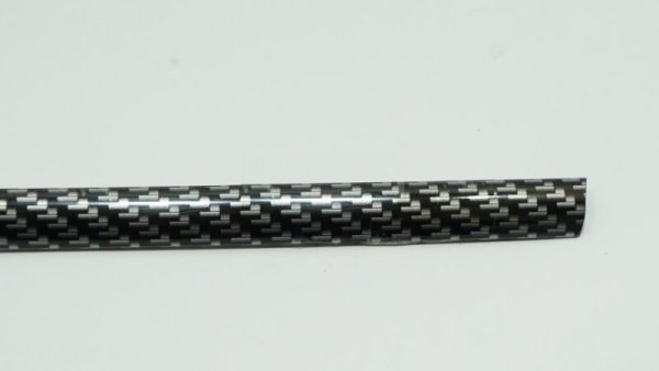 Dekorlist Carbon 6 mm Självhäftande 5 m Flexibel PVC