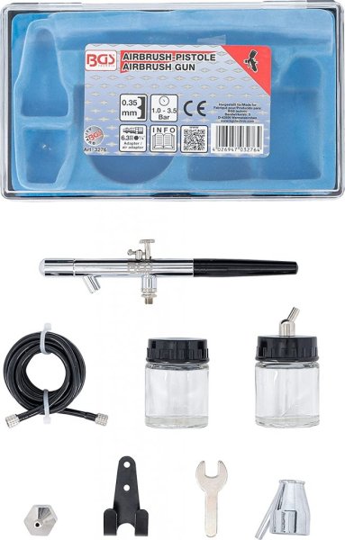 Airbrush-pistol Justerbar 0,35 mm – Tryckluftsdriven Spraypistol
