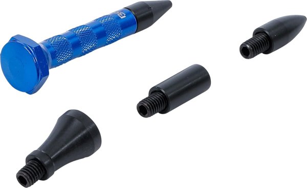 Aluminium-utbuktningsstift 100 mm med 4 utbytbara spetsar