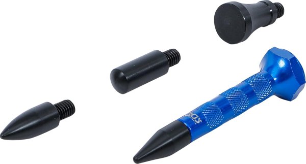 Aluminium-utbuktningsstift 100 mm med 4 utbytbara spetsar
