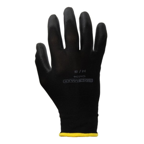 Arbets- & Mekanikerhandskar 12 par – PU-grepp M–XXL