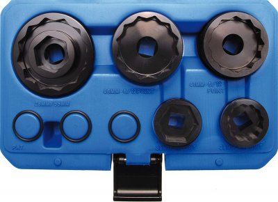 Axelmutter-hylsor Ducati, 8 delar