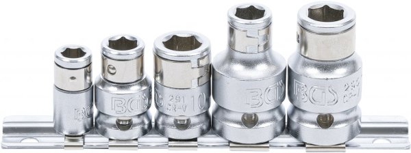 Bits- Adaptersats 1/4-3/8-1/2, 5 delar
