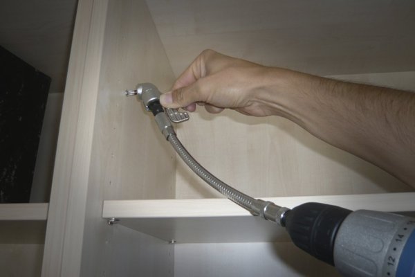 Bitshållare, vinklad, 1/4, 310 mm