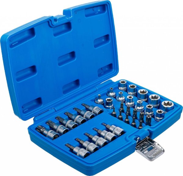 Bitshyls- och hylssats, 3/8, Torx, 34 delar