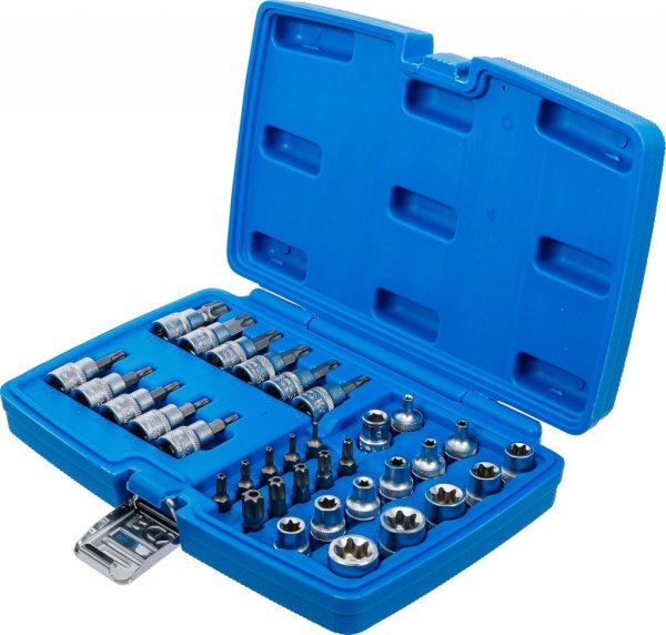 Bitshyls- och hylssats, 3/8, Torx, 34 delar