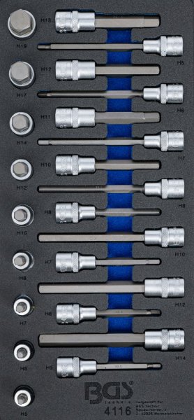 Bitshyls-sats, 1/2, insex, 5-19 mm, 24 delar