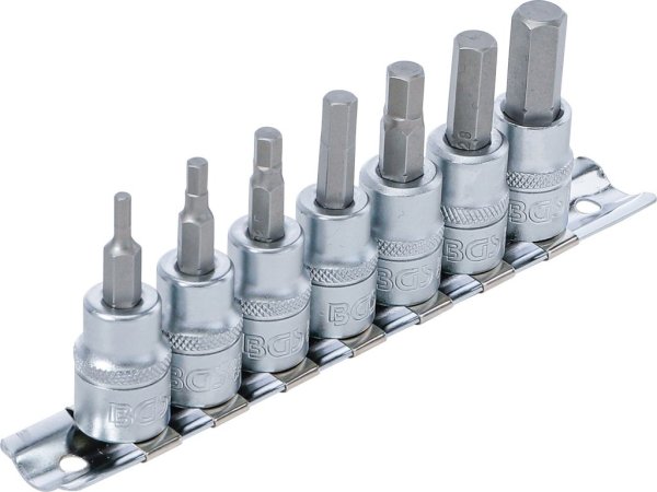 Bitshylssats, Insex, 3-10 mm, 3/8, 7 delar